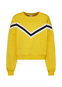 Urban Classics, Damen Pullover, Gelb / Schwarz