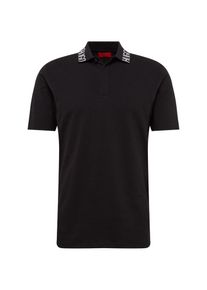 Hugo, Herren Poloshirt 'Dewayne 10205383 01', Schwarz / Wei&szlig;