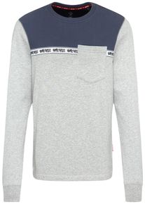 HOMEBASE, Herren Pullover, Marine / Graumeliert