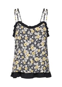 mint&berry Mint&berry, Damen Top, Hellgelb / Schwarz / Wei&szlig;