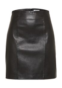 EDITED, Damen Leder-Rock 'Clara', Schwarz