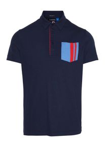 J. Lindeberg J.Lindeberg, Herren Poloshirt 'Owen', Navy / Royalblau / Hellrot