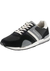 Tommy Hilfiger, Herren Sneaker 'NEW ICONIC RUNNER', Creme / Grau / Schwarz