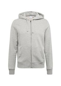 GAP, Herren Sweatjacke 'SUEDED FLEECE FZ HD', Graumeliert