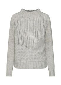 re.draft, Damen Pullover, Hellgrau / Graumeliert