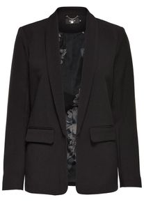 Only, Damen Einfarbiger Blazer, Schwarz