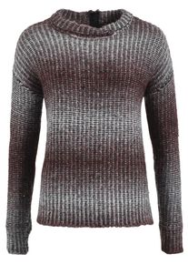 Khujo, Damen Pullover 'DARCIA', Hellgrau / Lila