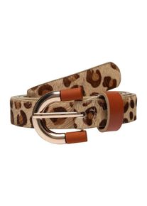 Pieces, Damen G&uuml;rtel 'STINE', Beige / Cognac