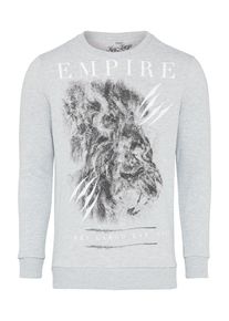 Key Largo, Herren Sweatshirt 'BRITISH EMPIRE', Grau