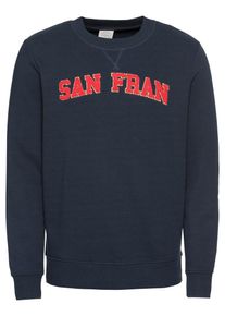 Jack & Jones JACK & JONES, Herren Sweatshirt 'JORNEVADA', Dunkelblau / Hellrot