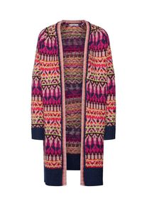 EDC by Esprit, Damen Strickjacke 'colorful cardi', Dunkelblau / Fuchsia