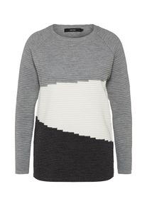 V&eacute;ro Moda VERO MODA, Damen Pullover, Hellgrau / Schwarz / Wei&szlig;