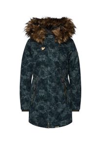 Khujo, Damen Jacke 'BANITA WITH IJ (HQ7)', Anthrazit / Gr&uuml;n