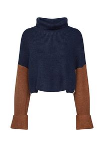 Native Youth, Damen Pullover 'THE ROBYN KNIT', Creme / Navy / Rostbraun