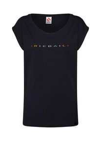 Iriedaily, Damen Shirt 'Iriecolor Tee', Mischfarben / Schwarz