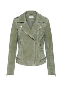 Only, Damen Lederjacke 'LUX SUEDE', Gr&uuml;n