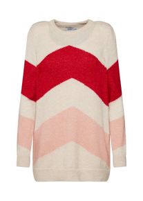 Only, Damen Pullover 'KIMMIE', Creme / Rot