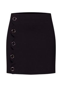 mint&berry Mint&berry, Damen Rock 'mini punto skirt w/ scallop & eyelets', Schwarz
