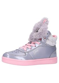 Geox, M&auml;dchen Sneaker, Silbergrau / Rosa