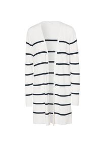 Vila, Damen Strickjacke, Nachtblau / Wei&szlig;