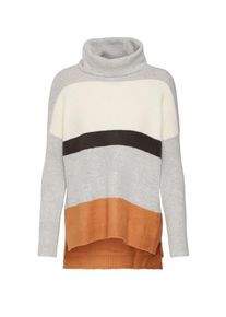 ABOUT YOU, Damen Pullover 'Claire', Creme / Hellbraun / Grau