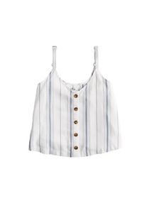 Hollister, Damen Top 'BARE BUTTON FRONT CAMI', Hellblau / Wei&szlig;