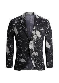 Jack & Jones JACK & JONES, Herren Blazer, Schwarz / Wei&szlig;