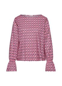 EMILY VAN DEN BERGH, Damen Bluse, Dunkelorange / Pink / Schwarz