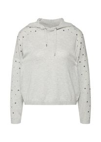 Only, Damen Pullover, Hellgrau / Silber