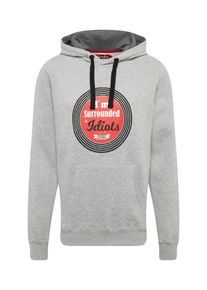 Derbe, Herren Sweatshirt 'Surround', Grau / Rot