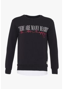 PLUS EIGHTEEN, Herren Sweatshirt, Schwarz