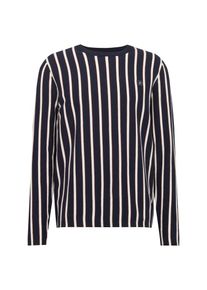 Jack & Jones JACK & JONES, Herren Pullover 'JORSTEVE', Dunkelblau / Wei&szlig;