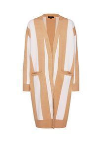 Selected Femme, Damen Strickjacke 'SLFVILMA', Honig / Wei&szlig;