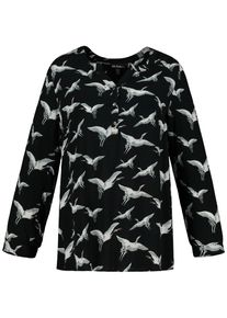 Ulla Popken, Damen Tunika, Schwarz