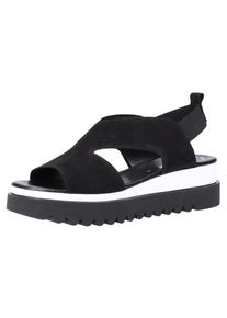 Gabor, Damen Sandalen, Schwarz / Wei&szlig;