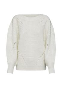 Vila, Damen Pullover 'VIVIEW KNIT BALLOON L/S TOP', Wei&szlig;