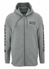 Puma, Herren Sweatjacke 'Rebel TR', Grau / Schwarz