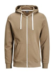 Jack & Jones JACK & JONES, Herren L&auml;ssige Sweatjacke, Camel / Ecru