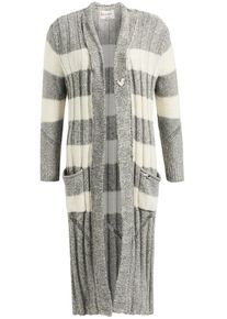 Khujo, Damen Strickjacke 'JAMKA', Graumeliert / Wollwei&szlig;