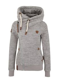 Naketano, Damen Fleecejacke '3sisch &euro; Swansisch Minut', Braun / Graumeliert