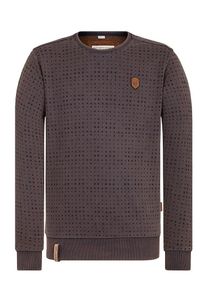 Naketano, Herren Sweatshirt 'Tinte aufm F&uuml;ller', Kastanienbraun