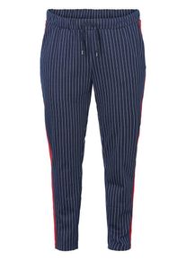 JUNAROSE, Damen Hose, Navy / Rot / Wei&szlig;