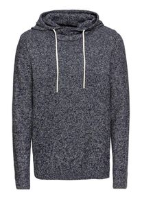 Jack & Jones JACK & JONES, Herren Pullover 'JORERIS KNIT HOOD', Dunkelgrau