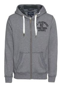 Funky Buddha, Herren Sweatjacke 'SWEATSHIRTS', Anthrazit