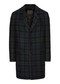 Drykorn, Herren Wollmantel 'BLACOT', Dunkelblau / Dunkelgr&uuml;n