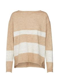 More & More MORE & MORE, Damen Pullover, Creme / Camel