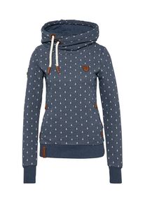 Naketano, Damen Pullover 'Darth Ankerdizzel', Taubenblau / Braun / Wei&szlig;