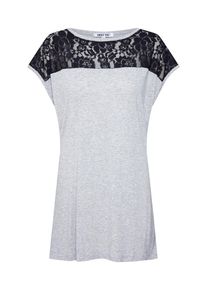 ABOUT YOU, Damen Shirt 'Dena Shirt', Grau / Schwarz