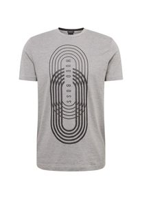 BOSS, Herren Shirt 'Teeonic', Hellgrau / Schwarz