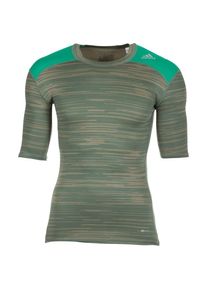 adidas Performance, Herren Trainingsshirt 'TechFit Base Graphic', Gr&uuml;n